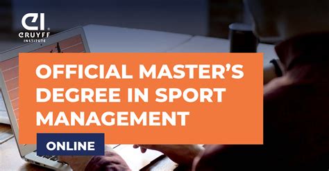 online programs for sport management degree